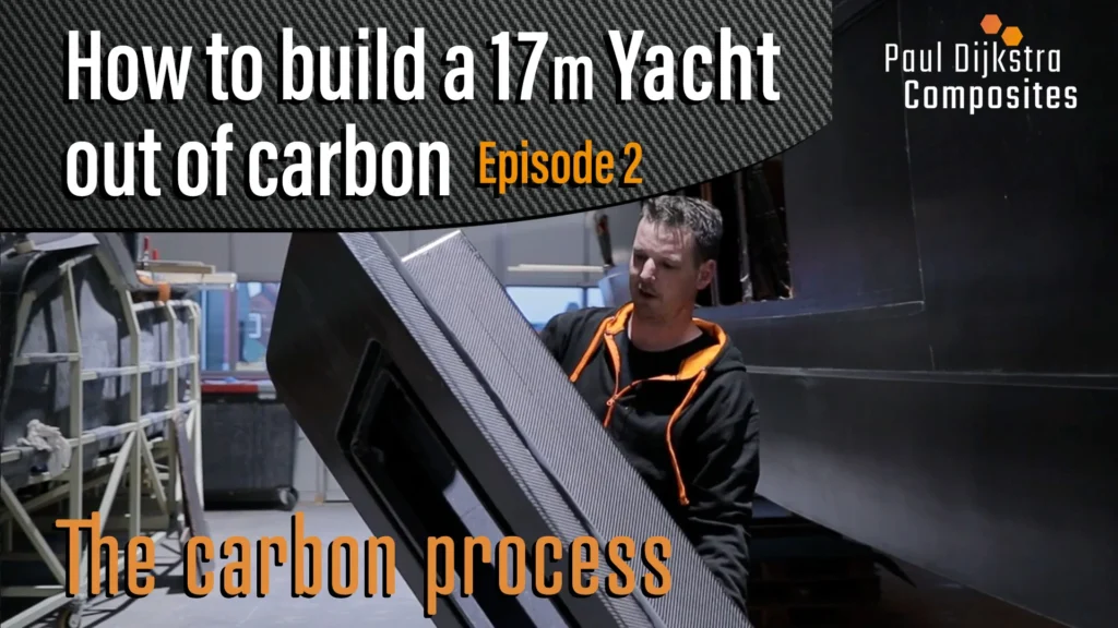 Video thumbnail about the carbon process for a 17-metre yacht