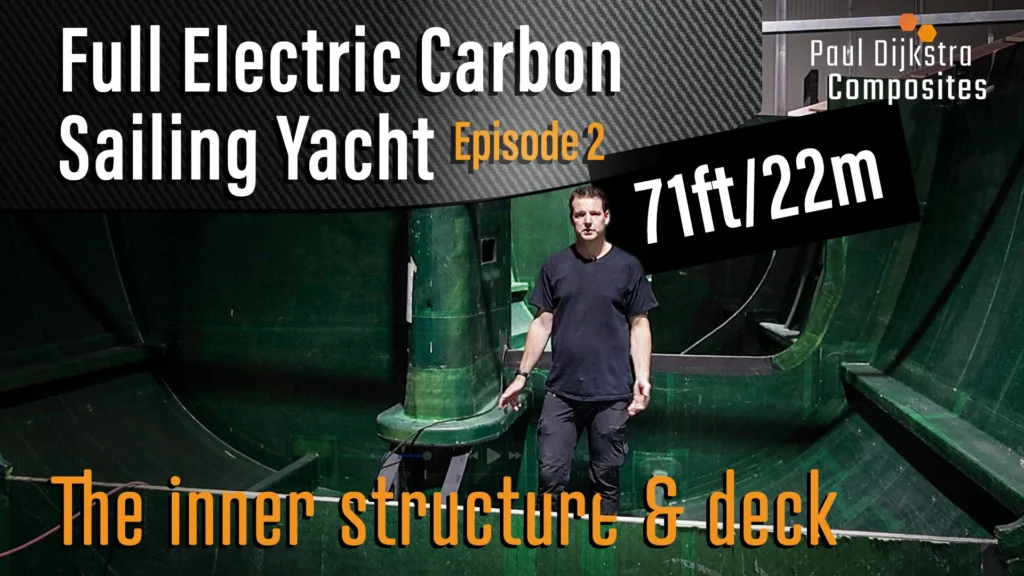 Video thumbnail showing the interior structure of an electric carbon sailing yacht